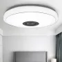 33CM 100W bluetooth WIFI LED Ceiling Light RGB Music Speaker Dimmable Lamp APP Remote Control 110-245V