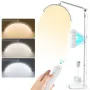 Janolia Staande lamp Wimperlicht voor Wimpertechniek LED Halve Maanlamp Wimperlamp Esthetische Lamp Verstelbare Helderheid 360° Draaibaar voor Wimpertechniek Tattoo Schoonheid