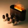 Colorful Flame Aroma Diffuser USB Powered Atmosphere Decorative Lamp Creative Humidifier Light for Bedroom Office