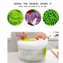 Multifunctional 5L Vegetable Dehydrator Centrifugal Inertia Design Drain Basket Easy Efficient Draining Kitchen Tool