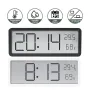 LCD Screen Digital Wall Clock Time Temperature Humidity Time Display Electronic Clock Desktop Digital Clock Battery Powered