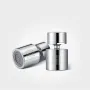 Diiib Kitchen Faucet Aerator Water Tap Nozzle Bubbler Water Saving Filter 360-Degree Double Function 2-Flow Splash-proof Tap Connector With 5 Adapter