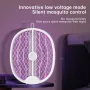 AGSIVO 3 In 1 3000V Cordless Rechargeable Electric Mosquito Bug Zapper Foldable Handheld Mosquito Killing Lamp Fly Trap