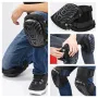 1 Pair Of Professional Knee Pads with Thick Gel Pads Double Straps Adjustable Clips Protective Knee Pads for Home Working Gardening Construction