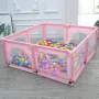 Bioby 1.5X1.5M Children's Playground furniture Baby Playpen Bed Barriers Safety Modular Folding Baby Park Baby Crib Ball Pool Accessories