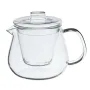 500ML Heat-resistant Glass Filter Three-piece Vertical Flower Teapot