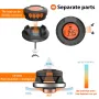 Smart Digital Bluetooth Food Cooking Waterproof IP54 Bluetooth Wireless BBQ Remote Thermometer Probes Barbecue Thermometer Free App Control Time Alarm
