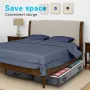 AGSIVO 2 Gói Túi Đựng Chăn Gối Có Thể Gấp Lại Được, Chăn, Quần Áo, Chăn Bông, Túi Đựng Đồ Có Khóa Kéo, Cửa Sổ Trong Suốt và 4 Quai Cầm