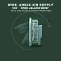 AGSIVO USB Desk Fan Portable Desktop Cooling Fan with 3 Speeds Wind and LED Light for Home / Office / Camping