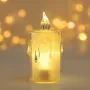 Lot de 24 bougies LED en cristal, sans flamme, scintillantes, idéales pour un mariage, un anniversaire, un anniversaire ou Noël