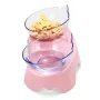 Cat Double Bowl Non-slip Pet Food Water Feeder Dish Elevated Stand Pet Supplies Puppy