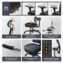 Newtral MagicH-BP Ergonomic Chair with Footrest - Home Office Desk Chair with Auto-Following Lumbar Support, 4D Armrest, Seat Depth & Height Adjustable, 96°-136° Reclines