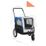 [EU] Rimorchio per bici per animali domestici 91763 Trasportino per cani e animali domestici con telaio resistente Rete protettiva traspirante Carrello per animali domestici con ruota girevole a 360° Design