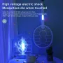 AGSIVO 3 In 1 3000V Cordless Rechargeable Electric Mosquito Bug Zapper Foldable Handheld Mosquito Killing Lamp