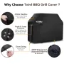 Tvird 170x61x122cm BBQ Grill Cover Barbecue Dust/Waterproof Outdoor Gas Smoker