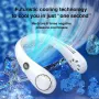 AGSIVO USB Rechargeable Bladeless Neck Fan 3000mAh Battery LED Display 3 Speeds Cooling Fan For Indoor and Outdoor