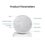 AGSIVO Tuya Wifi Thermometer Hygrometer Alarm Clock Temperature and Humidity Sensor Compatible with Alexa & Google Home