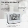 BALDR Waterproof Countdown Thermometer Hygrometer Multifunctional Electronic Thermometer And Hygrometer With Countdown Function Bathroom Clock Thermometer Hygrometer Alarm Reminder