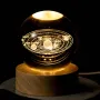 Parlayan Kristal Küre 3d Kazınmış Küçük Kristal Küre Işık Dekorasyonu Yaratıcı Hediye Parlayan Kristal Küre Noel Sınıf Arkadaşları Ve Çocukların Doğum Günü İçin Uygundur