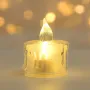 Lot de 24 bougies LED en cristal, sans flamme, scintillantes, idéales pour un mariage, un anniversaire, un anniversaire ou Noël
