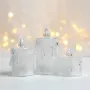 Lot de 24 bougies LED en cristal, sans flamme, scintillantes, idéales pour un mariage, un anniversaire, un anniversaire ou Noël