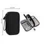 Travel Portable Digital Product Storage Bag USB Data Cable Organizer Earphone Charging Box Bag Double Layer Handheld Data Cable Storage Bag