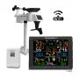 NicetyMeter 0320 7 в 1 Wi-Fi беспроводная метеостанция часы для помещения и улицы термометр гигрометр с наружным датчиком / прогноз погоды / температура / давление воздуха / влажность / анемометр / дождемер / фазы Луны