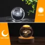 Parlayan Kristal Küre 3d Kazınmış Küçük Kristal Küre Işık Dekorasyonu Yaratıcı Hediye Parlayan Kristal Küre Noel Sınıf Arkadaşları Ve Çocukların Doğum Günü İçin Uygundur