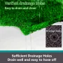 Premium Quality UV Resistant Artificial Grass Mat 15mm Thick Fire Retardant PP+PE Material Easy Clean Cut to Fit Indoor Outdoor Use Durable Lawn Decoration Green