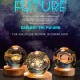 3D Crystal Ball Night Light With Led Wooden Lamp Base Bedside Light Home Decor Christmas Gift Night Lamp