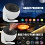 LED Planetarium Galaxy Projector Lamp 12 Patterns 360 Degree Rotate LED Starry Sky Projector Bedroom Night Light for Kids Child Gift