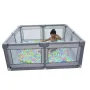 Bioby 1.5X1.5M Children's Playground furniture Baby Playpen Bed Barriers Safety Modular Folding Baby Park Baby Crib Ball Pool Accessories