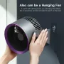4000mAh Hava Sirkülasyonu Sessiz Fan Taşınabilir Hava Sirkülatörü Fan 3 Hız Ayarı Pil ile Çalışan Fan Ev Ofis Yatak Odası için Kişisel Masa Fanı