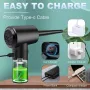 51000RPM Rechargeable Cordless Handheld Dust Blower with Cleaner Brush Portable Electric Compressed Air Duster Electronics Cleaner Dust Blower