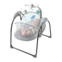 Culla elettrica multifunzionale per neonati, con funzione di assistente al sonno, con telecomando e lettore musicale Bluetooth.