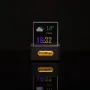 Transparent Mini WiFi Weather Clock GIFTV Smart Weather Station with GIF Animation Album Holographic Creative Gift Photo Display Crystal Cube