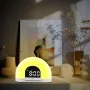Simulated Sunrise Wake-Up Light Alarm Clock Wake-Up Light Simulates Sunrise Atmosphere Light Electronic Night Light Wake-Up Alarm Clock