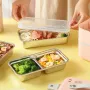 2 Layer 300W Portable Electric Lunch Box Food Warmer for Travel Self Cooking Heated Lunch Box for Home Office Cooking Food