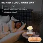 Rain Cloud Humidifier Light Water Drip Aromatherapy Diffuser Humidifier, Raining Cloud Night Light with 7 Color Lights, Essential Oil Diffuser Humidifier Waterfall Lamp, Relaxing Water Drop Sound for Sleep
