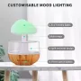 Rain Cloud Humidifier Light Water Drip Aromatherapy Diffuser Humidifier, Raining Cloud Night Light with 7 Color Lights, Essential Oil Diffuser Humidifier Waterfall Lamp, Relaxing Water Drop Sound for Sleep