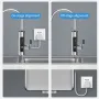 AGSIVO 3000W 220V Anında Elektrikli Su Isıtıcı Musluk Tankless LED Dijital Ekran AB Fişi Mutfak Banyo için