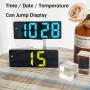 Multifunctional Electronic Simple Large Screen Alarm Clock Time Date Temperature Jump Display 12/24 Hours Switching