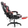Hoffree Massage Gaming Stoel Voetsteun Draaibare Ergonomische Race Computer Bureaustoel Met LED Bluetooth Luidspreker