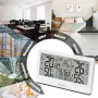Stazione meteorologica BALDR 8.5 con schermo LCD, sveglia RCC, misuratore di temperatura e umidità digitale, calendario delle previsioni del tempo, fasi lunari, sensore di previsione wireless