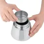 Godmorn Stovetop Espresso Maker, 12cup/600ml Grecas Coffee Maker Moka Pot, Stainless Steel Italian Classic Espresso Moka Pot, Induction Compatible