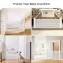 Retractable Baby Gate 33''Tall Extends to 55''Wide Baby Gates for Stairs Doorway