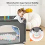 Comomy 150/300D 90X90cm Play Yard Activity Center Gate w/Breathable Mesh Indoor Outdoor