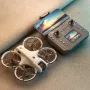 YCRC V666 WiFi FPV with LCD Screen Controller HD ESC Dual Camera Optical Flow Hover Automatic Obstacle Avoidance Brushless LED Light Circle Protection Kids Gifts 2.4G 4CH 6-Axis Remote Control RC Toys Drone Quadcopter RTF