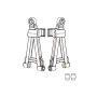 MJX 14301 14302 14303 Front Rear Upper Down Arms Spart RC Car Parts 14210 14260 14250 14230 14220