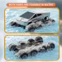 JJRC Q218 RTR 1/18 2.4G RC Car Eight Wheels Waterproof Amphibious 360° Rotation Cyber Pickup Off-Road Truck Stunt Vehicles Models Water Land Toys